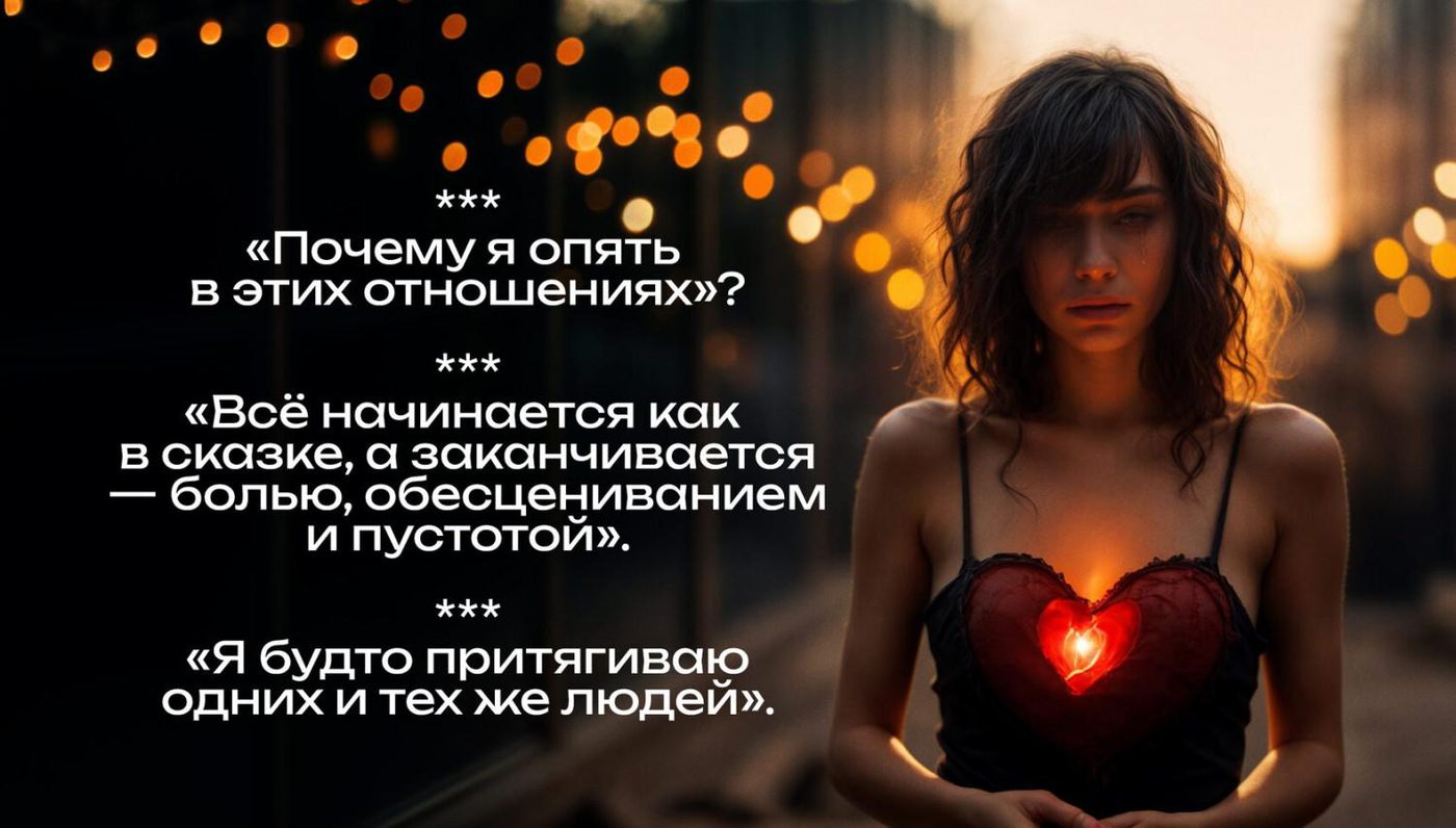 Почему мы снова и снова выбираем «не тех» партнёров?